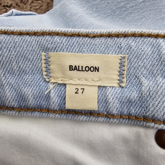 Madewell Balloon Magic Pockets Jeans Baleberry Wash Distressed sz 27 NWT - Picture 11 of 12